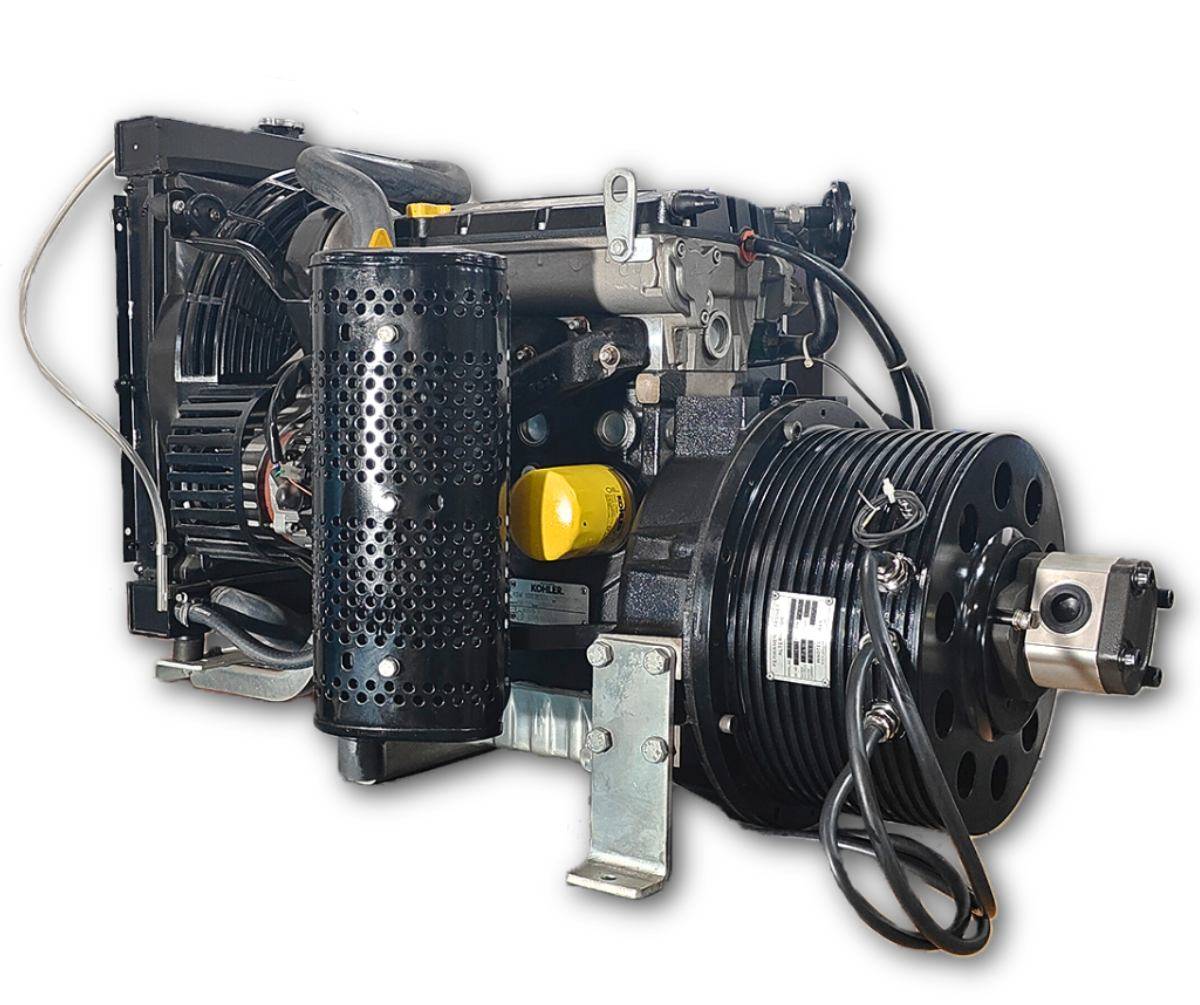 dc-genset-with-pump DC generator open canopy