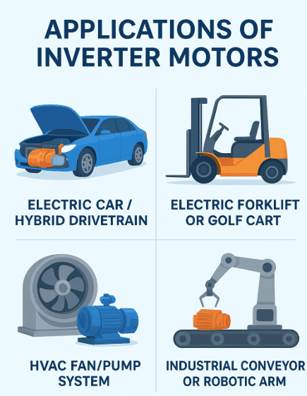 Applications of Inverter Motor