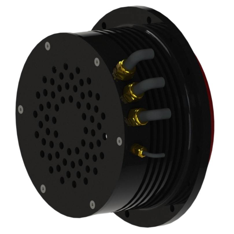 Custom engine‑mounted DC generator head (5–80 kW) built to spec.