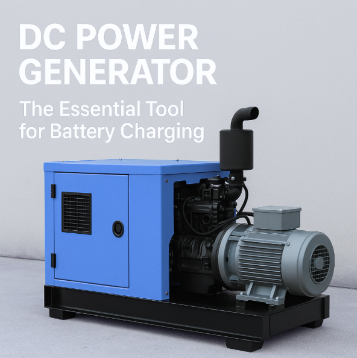 DC power generator charging a battery system