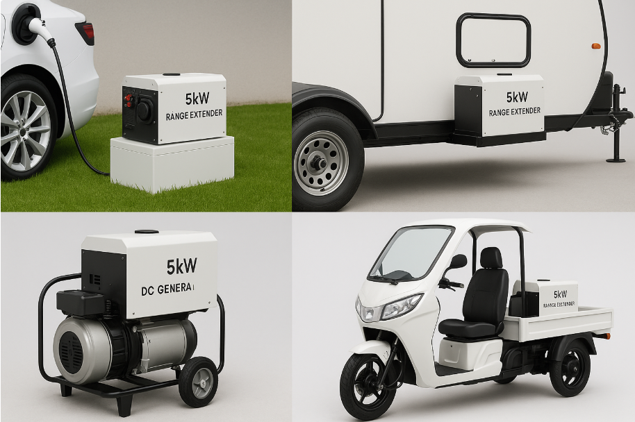 Application of 5kw range extenders